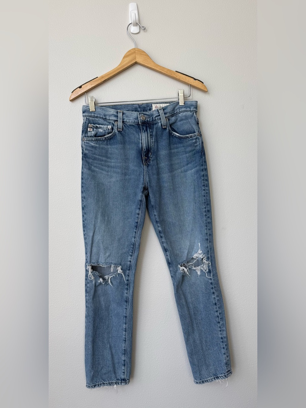 AG Ex-Boyfriend Ripped Jeans Slouchy Slim Women’s Size 26